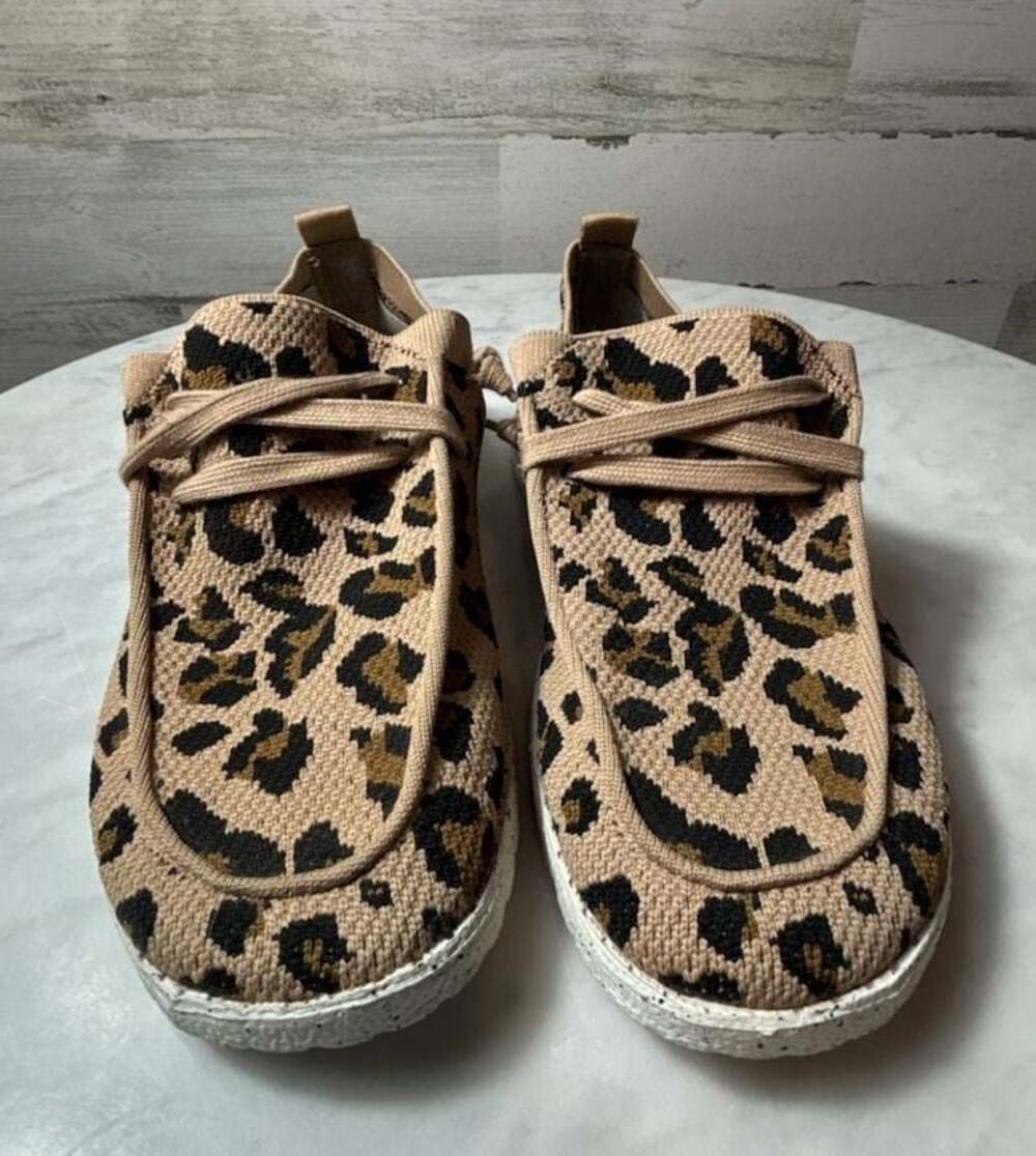 Gypsy Jazz Women's Leopard Print Slip-On Casual Shoes